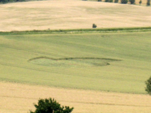Kneitlingen, Germany crop circle, aerial photo 2