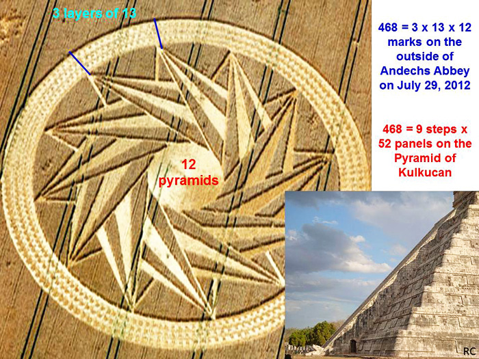 Andechs Abbey, Bavaria, Germany crop circle, aerial photo 17