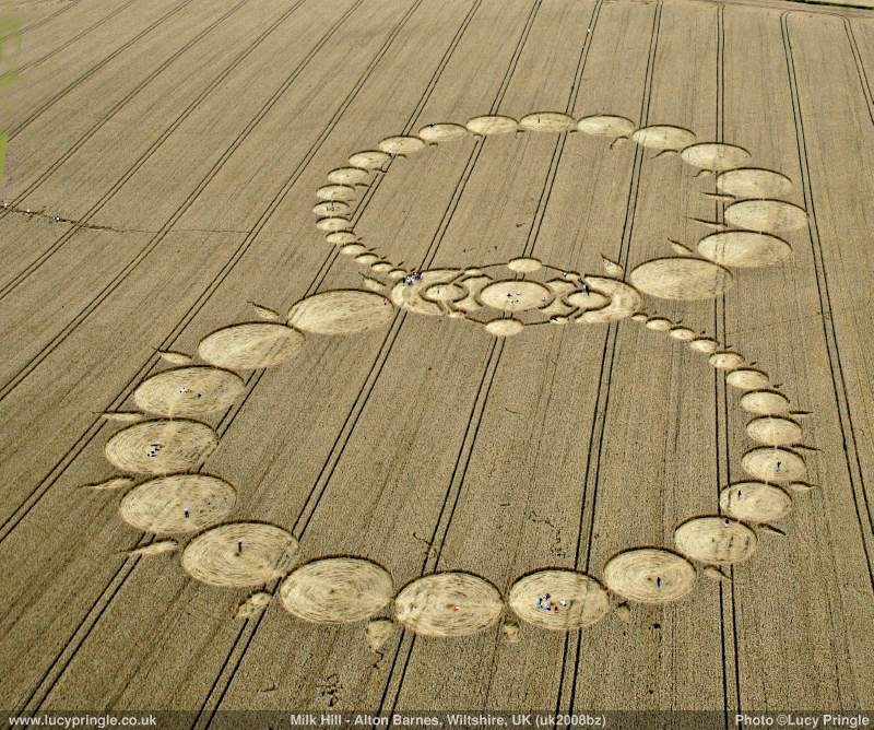Andechs Abbey, Bavaria, Germany crop circle, aerial photo 26