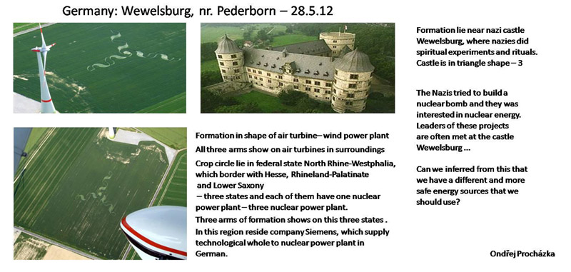 Wewelsburg, Germany crop circle, aerial photo 5