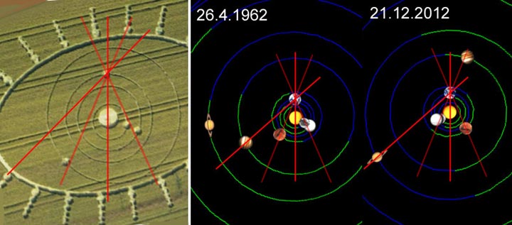 Santena, Italy crop circle, aerial photo 20