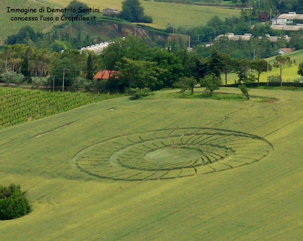 Bracciano, Bertinoro. (FC), Italy crop circle, aerial photo 57