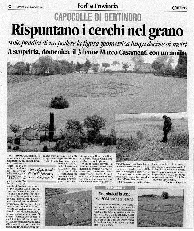 Bracciano, Bertinoro. (FC), Italy crop circle, aerial photo 93