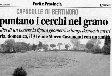 Bracciano, Bertinoro. (FC), Italy crop circle, aerial photo 45
