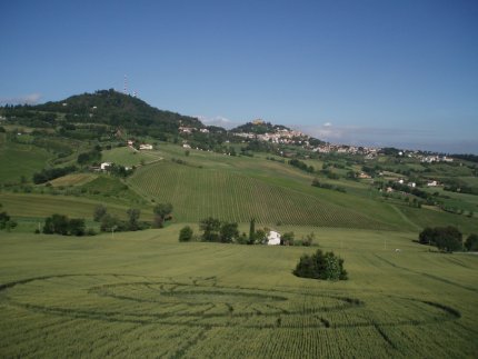 Bracciano, Bertinoro. (FC), Italy crop circle, aerial photo 40