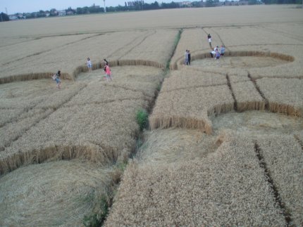 Fabbrico (RE), Italy crop circle, aerial photo 37