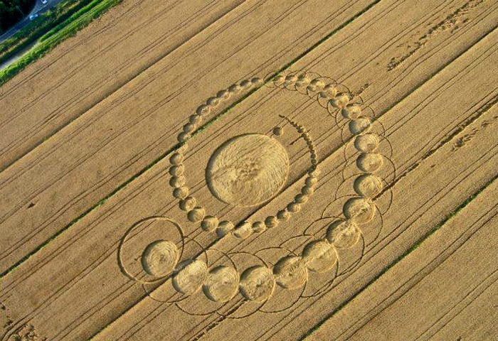Fabbrico (RE), Italy crop circle, aerial photo 3