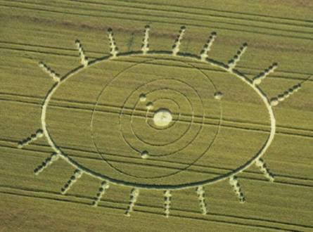 Santena, Italy crop circle, aerial photo 10