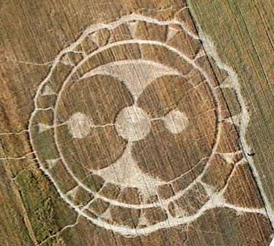 Santena, Italy crop circle, aerial photo 22