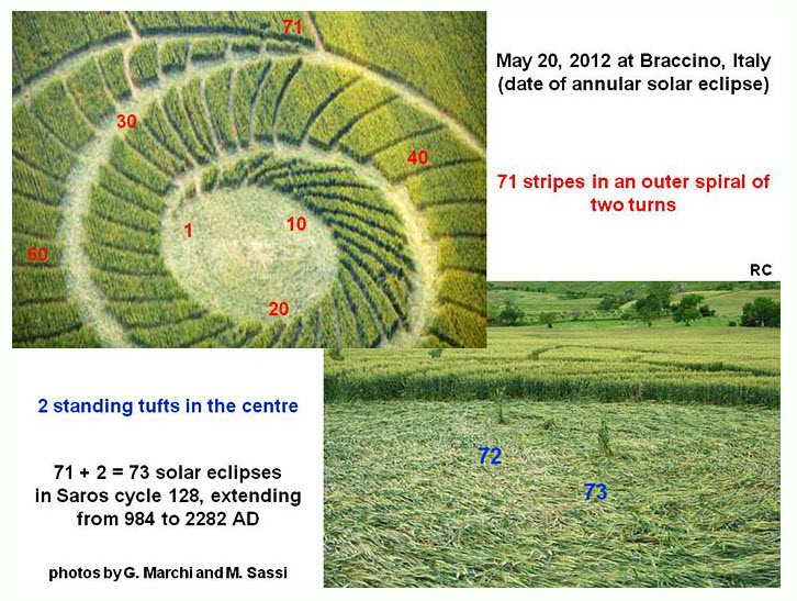 Bracciano, Bertinoro. (FC), Italy crop circle, aerial photo 95