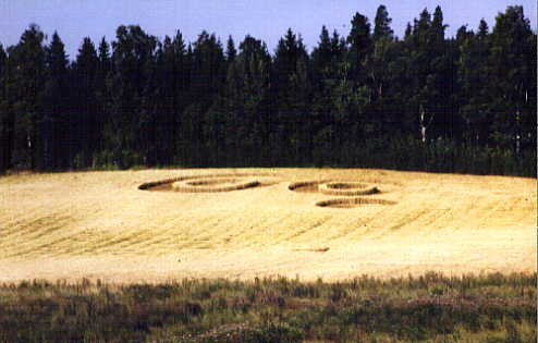 Espoo, Finland crop circle, aerial photo 2