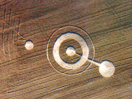 Espoo, Finland crop circle, aerial photo 3