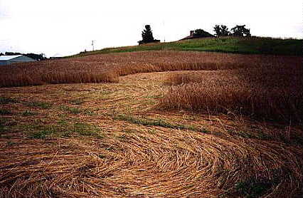 Indian Village, USA crop circle, aerial photo 2