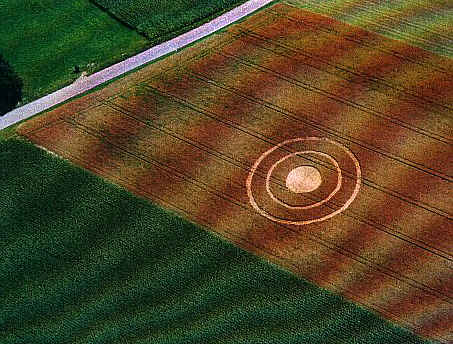 Austrian newspapers crop circle from the air