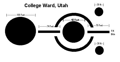 Cache Valley, USA crop circle, aerial photo 2