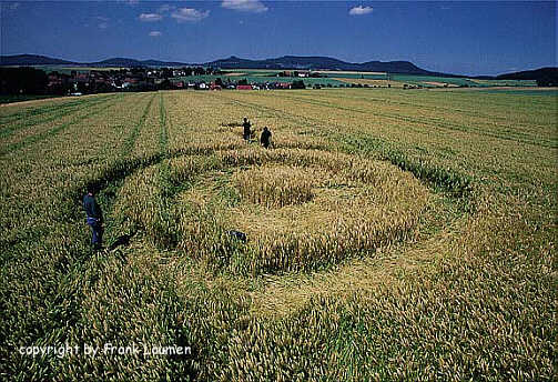 Dorla, Germany crop circle, aerial photo 2