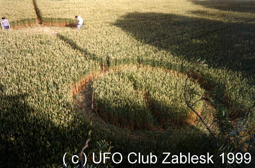 Lomnice, Czech Republic crop circle, aerial photo 5