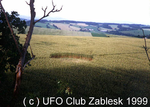 Lomnice, Czech Republic crop circle, aerial photo 6