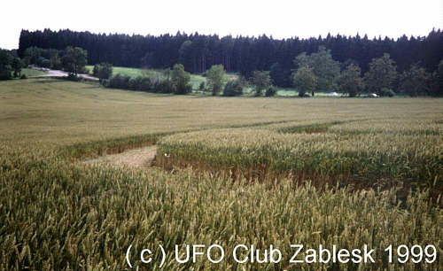 Lomnice, Czech Republic crop circle, aerial photo 3
