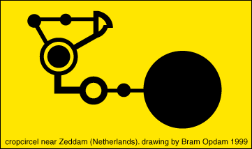 Zeddamse Weg, Netherlands crop circle, aerial photo 2