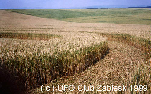 Lomnice (3), Czech Republic crop circle, aerial photo 2