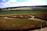 A formation @ Lockeridge, Wiltshire crop circle, aerial photo 3
