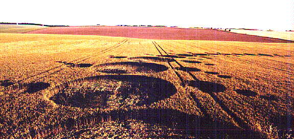 Stonehenge, Wiltshire crop circle from the air